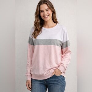 Amazon Pink and Gray Sweatshirt